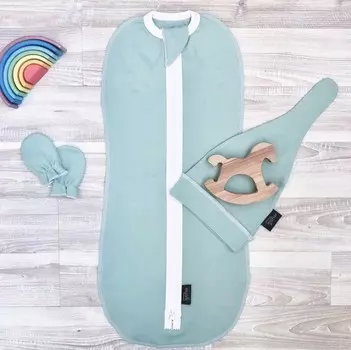 Пеленка Mjolk кокон Set 3 предмета (пеленальный кокон, шапочка, антицарапки)