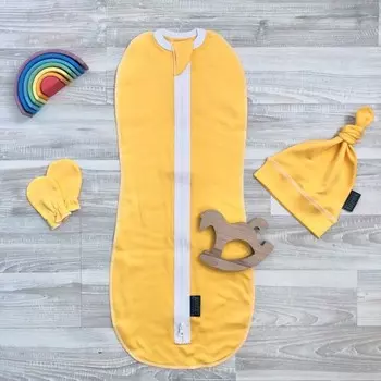 Пеленка Mjolk Minion Set (кокон, шапочка, антицарапки)