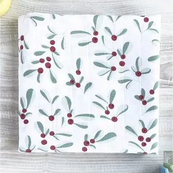 Пеленка Mjolk Муслиновая Брусника 110x110 см
