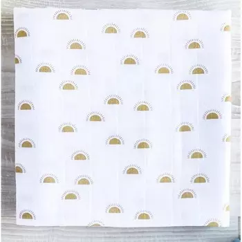 Пеленка Mjolk Муслиновая Солнце 110x110 см