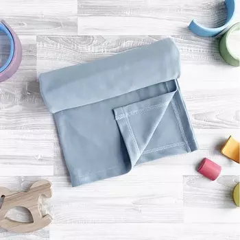 Пеленка Mjolk Плед Baby blue 115х85 см