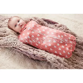 Пеленка Пелёнкино Кокон Сердечки