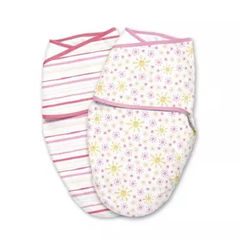 Пеленка Summer Infant Конверт на липучке Swaddleme Luxe Whisper Quiet 2 шт.