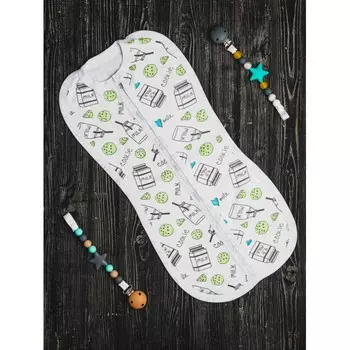 Пеленка Vikalex кокон на молнии Milk