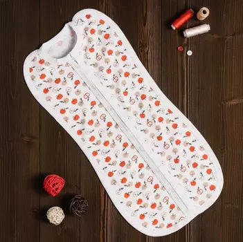 Пеленка Vikalex Кокон на молнии Яблочки