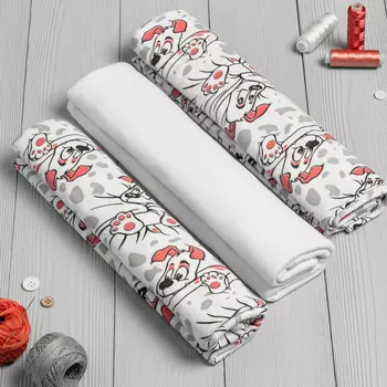 Пеленка Vikalex Трикотажная Собачки 120х90 3 шт.