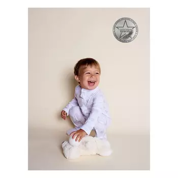 Пелёнкино Комбинезон длинный рукав Барашки и звезды