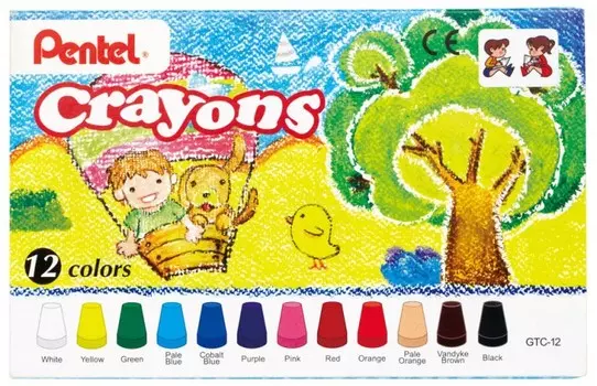 Pentel Восковые мелки Crayons 12 шт.