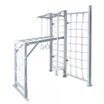 Perfetto Sport Детский спортивный комплекс Scala in legno con rete 2