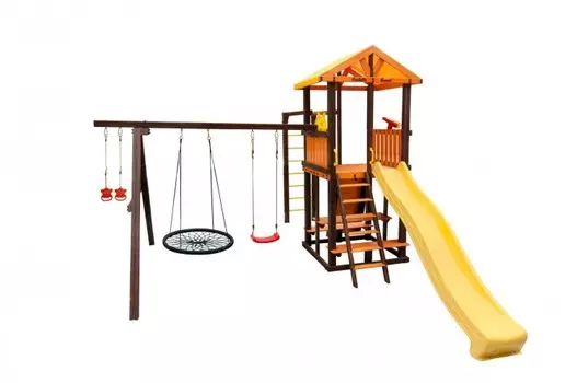 Perfetto Sport Игровой комплекс Bari-7 + качели Паутина