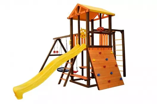 Perfetto Sport Игровой комплекс Bari-8 + качели Паутина
