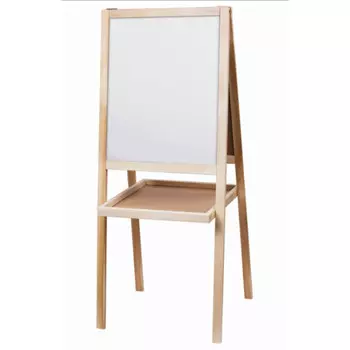 Пифагор Доска-мольберт магнитно-маркерная для мела двусторонняя 46х54 см