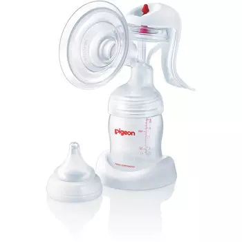 Pigeon Молокоотсос ручного типа в комплекте с бутылочкой