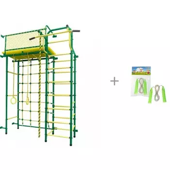 Пионер Шведская стенка 10см и Скакалка 1toy 2.2 м