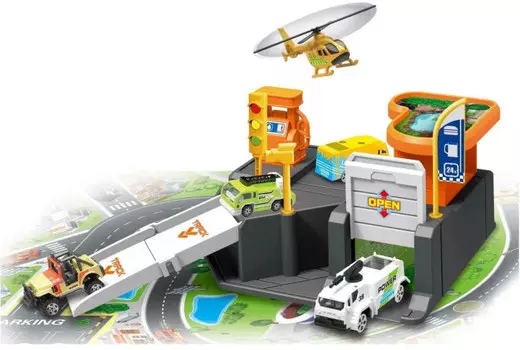 Pituso Игровой набор Паркинг-Гараж гонщика