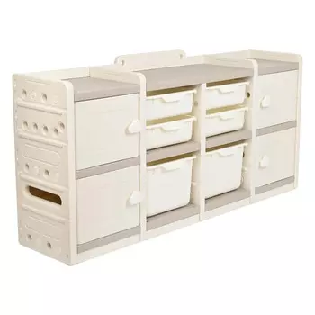 Pituso Стеллаж для игрушек с ящиками Simple Max 141х33х70