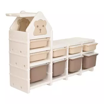 Pituso Стеллаж для игрушек с ящиками SuperBox