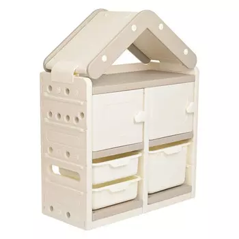 Pituso Стеллаж для игрушек с ящиками Tejado 73х33х94
