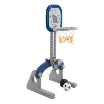 Pituso Стойка баскетбольная Ракета (с кольцебросом, футбольными воротами)