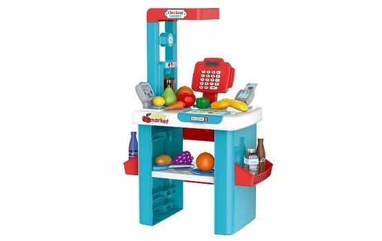 Pituso Супермаркет с тележкой для покупок 56 элементов звук свет