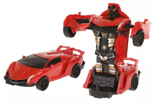 Пламенный мотор Машина инерционная робот-трансформер Краш 870541