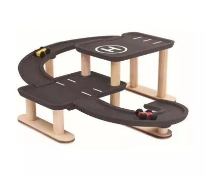 Plan Toys Парковка с гоночными машинками