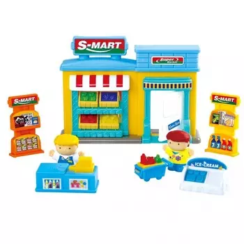 Playgo Игровой набор Супермаркет 14 предметов