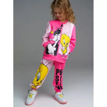 Playtoday Брюки трикотажные для девочек Be positive kids girls