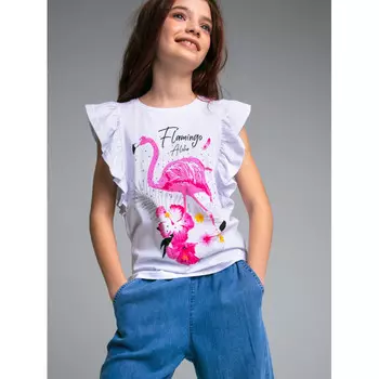 Playtoday Футболка для девочек Flamingo couture tween girls