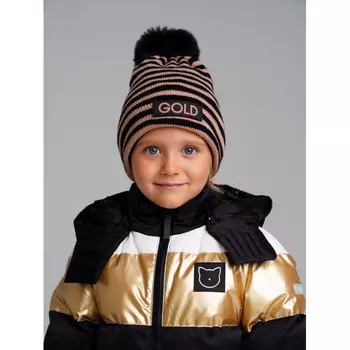 Playtoday Gold kids girls Шапка трикотажная 32322040