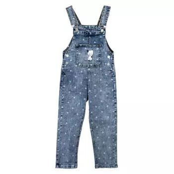 Playtoday Полукомбинезон джинсовый для девочки Funny cats 12322083