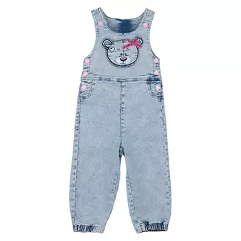 Playtoday Полукомбинезон джинсовый для девочки Teddy 12329108