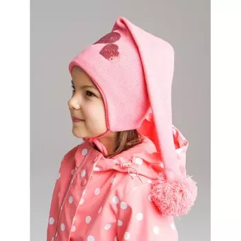 Playtoday Шапка на завязках вязанная для девочки 120227016