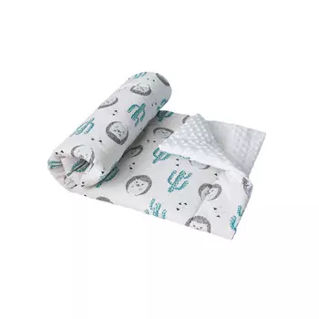 Плед AmaroBaby Растем вместе Ежики 95х85 см