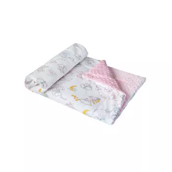 Плед AmaroBaby Растем вместе Мышата в облаках 95х85 см