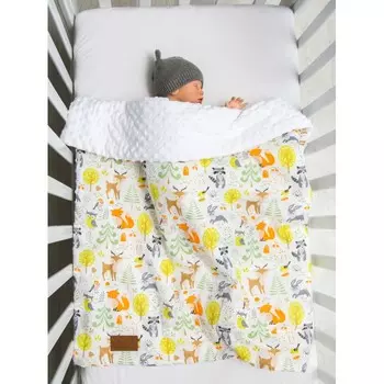 Плед AmaroBaby Растём вместе Зверята 95х85 см