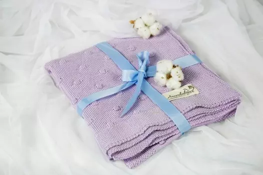 Плед AmaroBaby вязаный Pure Love Шишечки