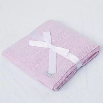 Плед Dusty Miller вязаный шерстяной 100х75