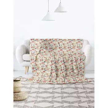 Плед JoyArty Большой плюшевый плед 150x200 из микрофибры Летнее цветение на диван или кресло