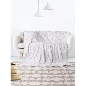 Плед JoyArty Большой плюшевый плед 150x200 из микрофибры Новогодние ветки на диван или кресло