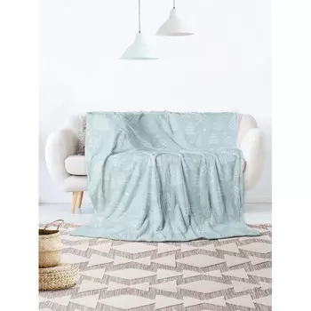 Плед JoyArty Большой плюшевый плед 150x200 из микрофибры Зимние ели на диван или кресло