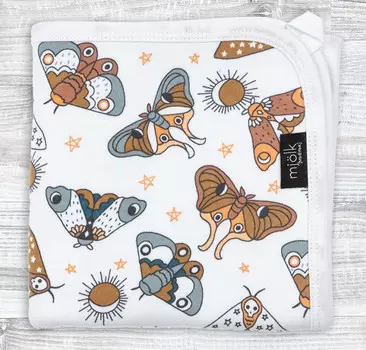 Плед Mjolk Двусторонний Бабочки 120х85 см