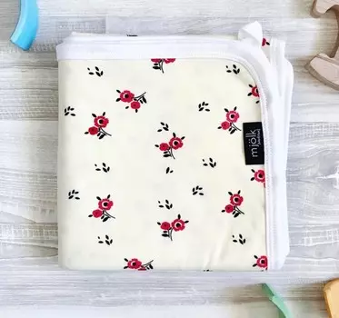 Плед Mjolk Двусторонний Цветочки 80х80 см