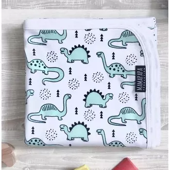 Плед Mjolk Двусторонний Динозавры 80х80 см