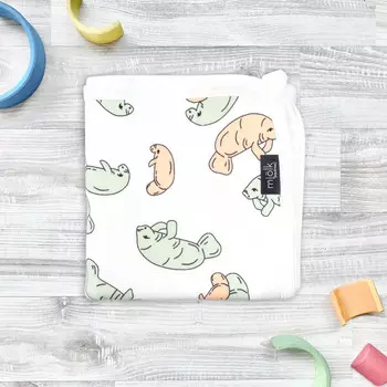 Плед Mjolk Двусторонний Ламантины 120х85 см