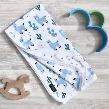 Плед Mjolk Двусторонний Ламы 80х80 см