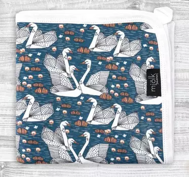 Плед Mjolk Двусторонний Лебеди 120х85 см