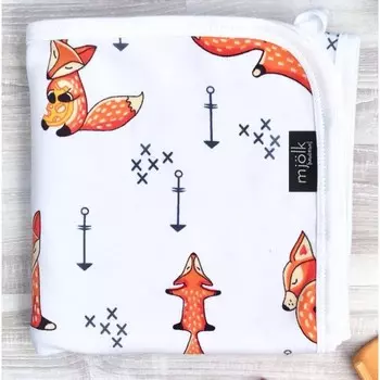 Плед Mjolk Двусторонний Лисички 120х85