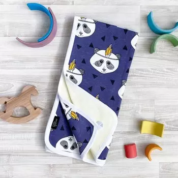 Плед Mjolk двусторонний Панды 120х85 см