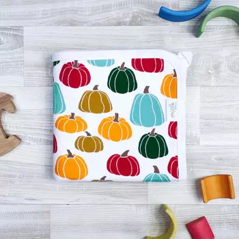 Плед Mjolk двусторонний Тыквы 80х80